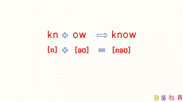 自然拼读:know