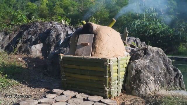 「福利姐勇闯荒野」大本营篇9 蟒蛇侵入鸭子窝做一个土窑烤箱