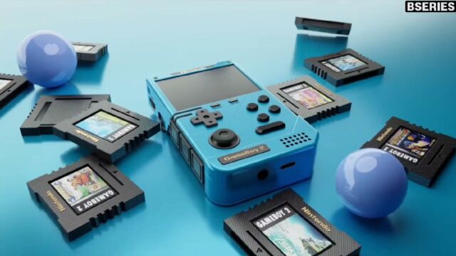 经典掌机!【任天堂 GameBoy 2 概念设计!】2K屏幕!一体机身!背部肩键!多彩配色!