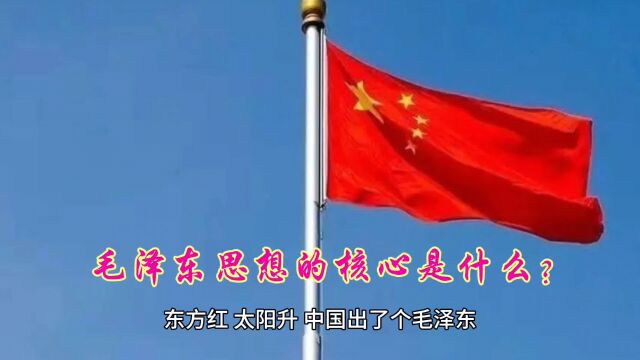 毛泽东思想的核心是什么?