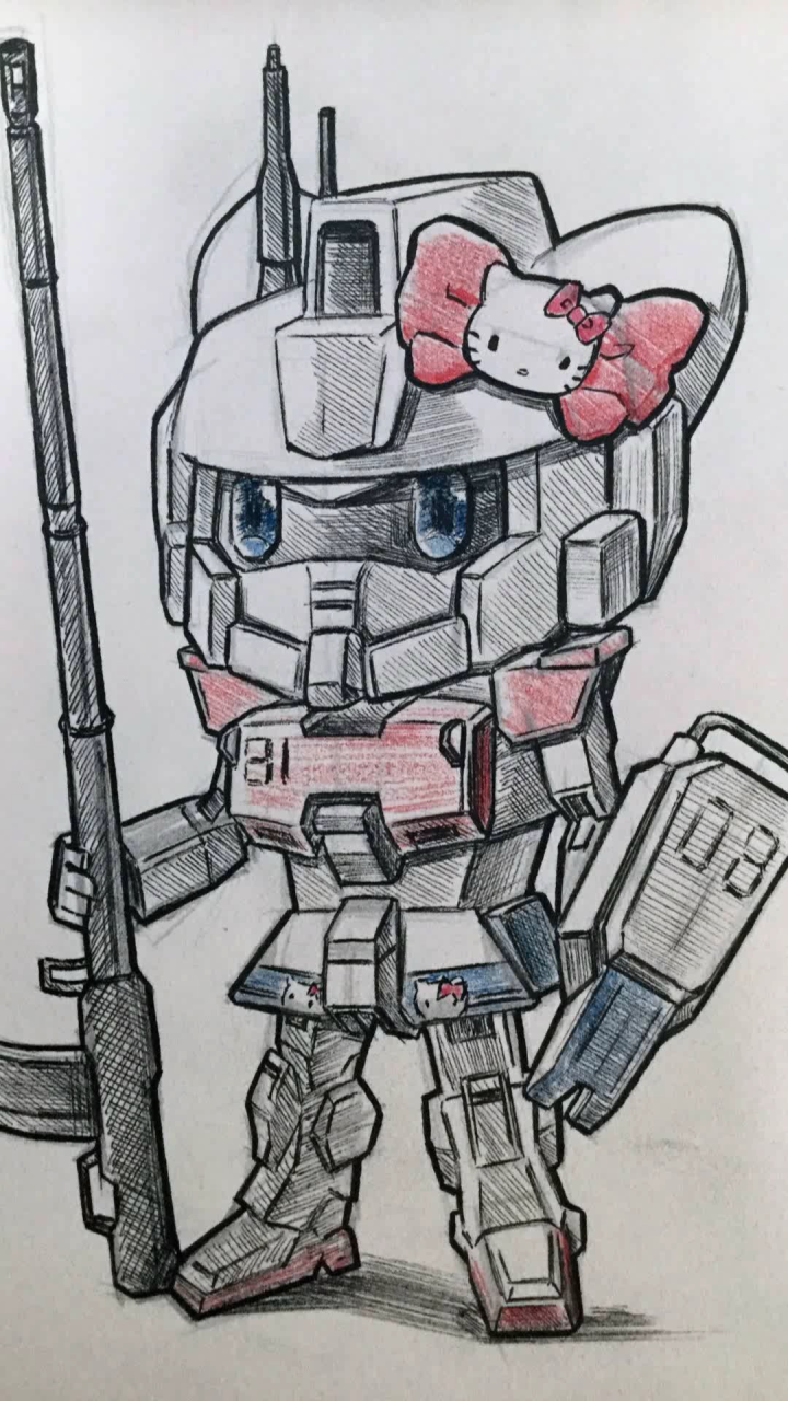 【迷你世界】搞笑同人,你们觉得喵菲陆战高达ez8强化型帅不帅呀?