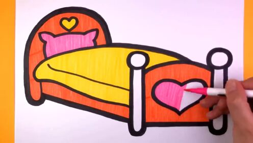 儿童简笔画第71集:教你画床