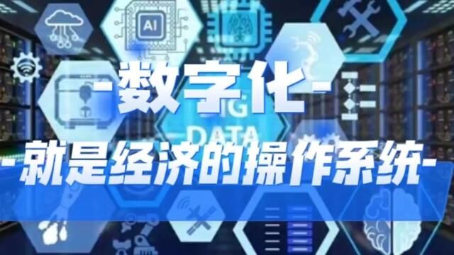 数字化,就是经济的操作系统! #数字经济 #数字化电商思维