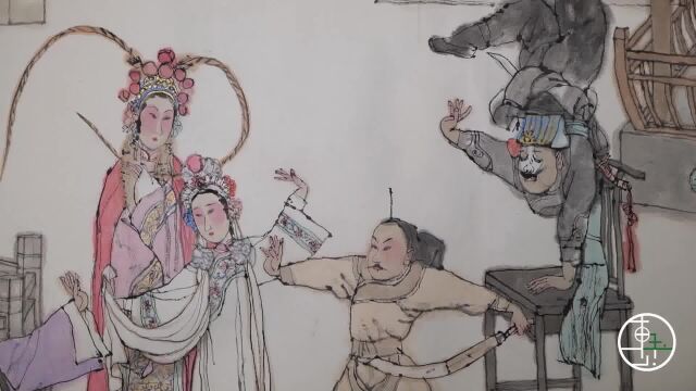 【中国画】丹青绘梨园清韵,传神生动;笔墨道戏曲长河,意味悠长