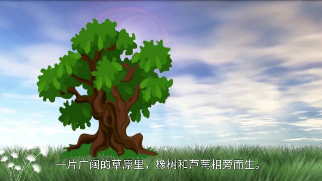 伊索寓言:橡树和芦苇(有改动)