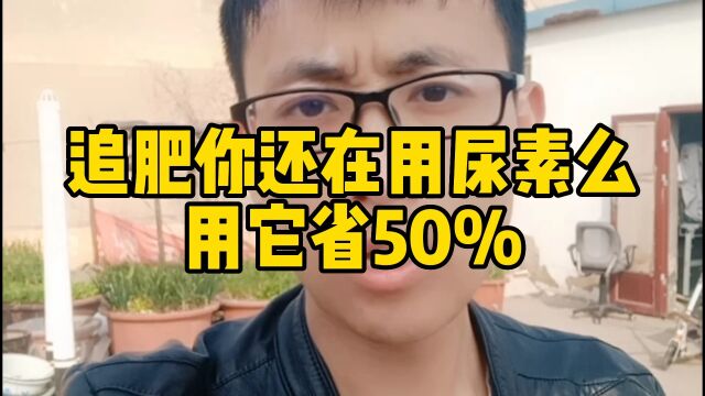 追肥你还在用尿素么?用它省50%!