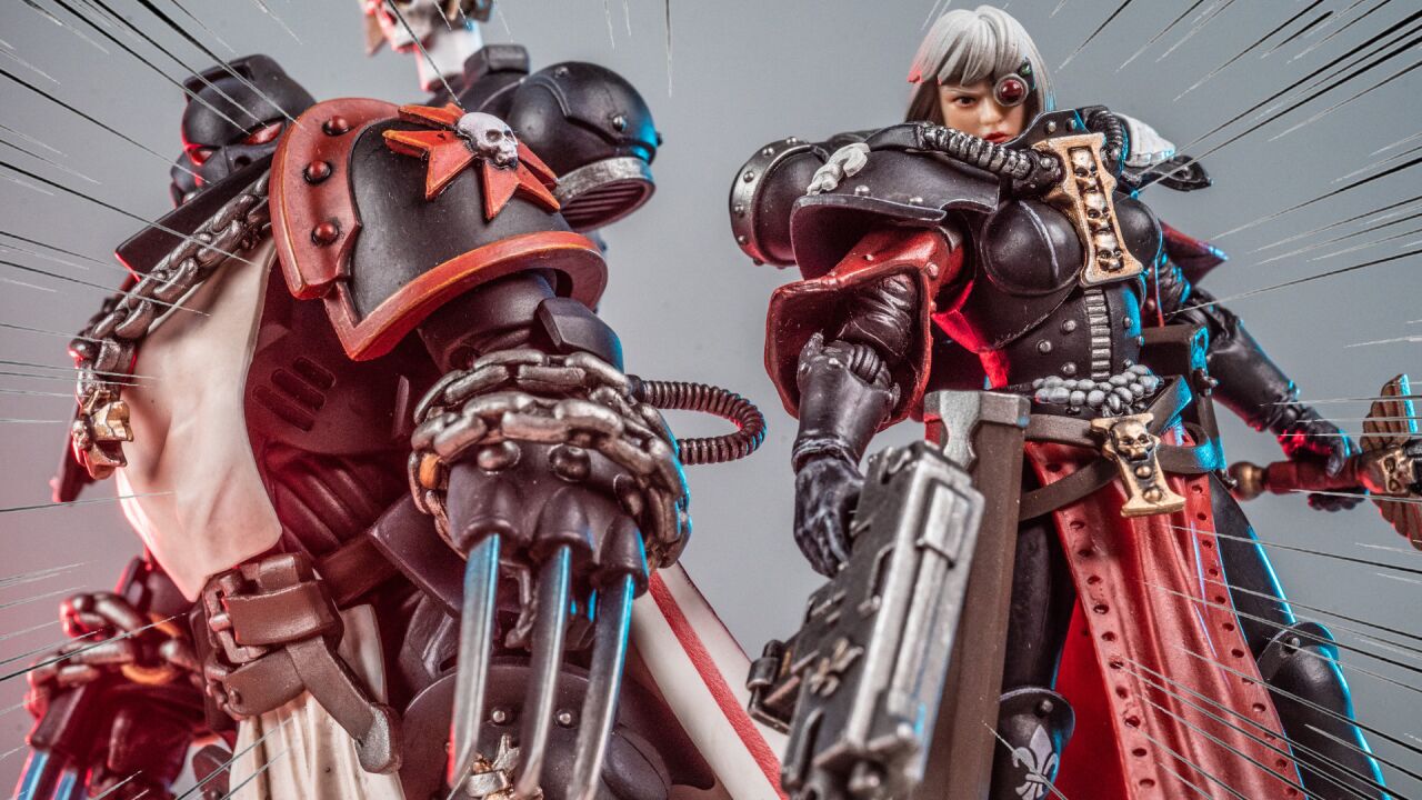 【unbox】大枪妹子真香啊!战锤40k战斗修女开箱