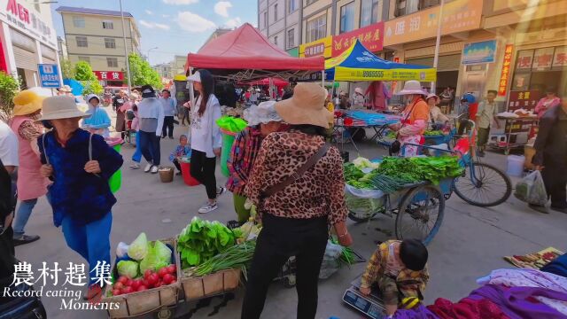 粉丝来云南曲靖旅行,带她们到集市逛一逛,看看当地物价怎么样?