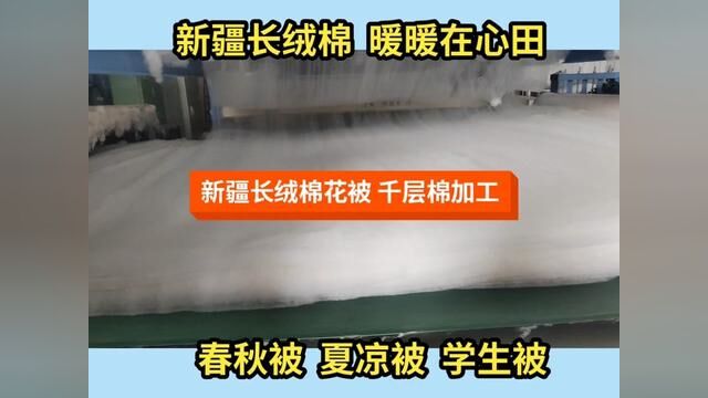 新疆长绒棉花被褥,精选新疆优质长绒棉花,可以为你量身定做,春秋被夏凉被学生被. #万人说新疆 #家纺床上用品 棉被哥(小号)