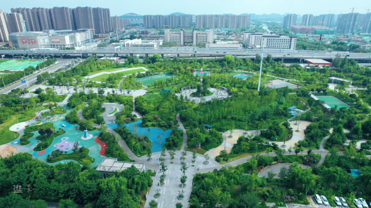 徐州市百果园景观绿地休闲散步好去处