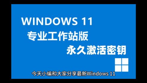 最新Windows11+win10系统各种版本永久激活密钥激活码