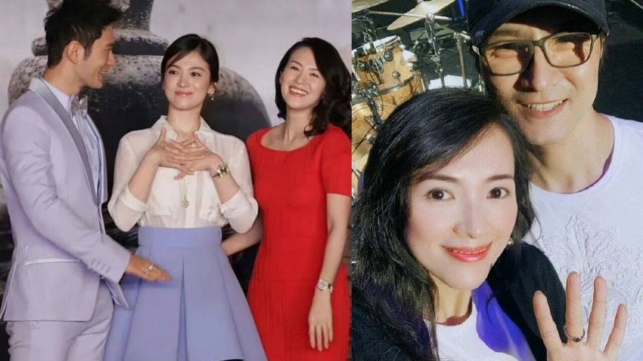 章子怡宋慧乔黄晓明合照被扒出,网友调侃:这张图的名字叫离婚