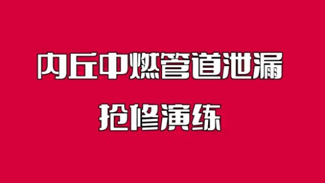 内丘中燃管道泄漏抢修演练 作者 新华社签约摄影师张喜才内丘中燃丁晓松