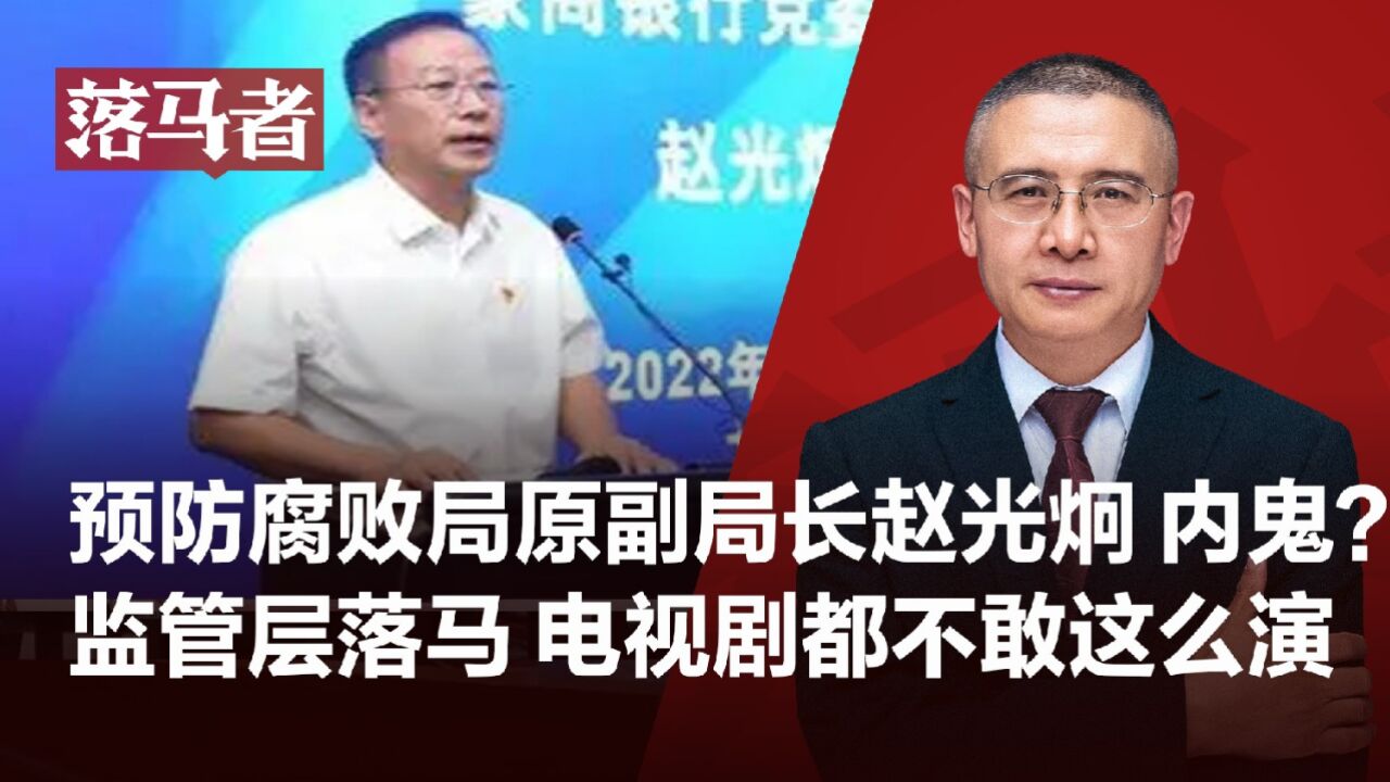 落马者|预防腐败局原副局长赵光炯受查:电视剧不敢这么演