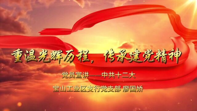 重温光辉历程,传承建党精神——党员宣讲:党的十二大