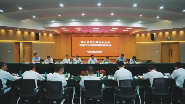 国企示范引领非公企业党建工作现场调研会