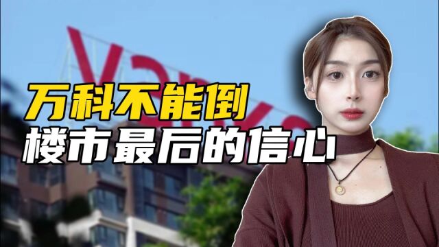 万科为什么不能倒下?它可能是房地产行业最后的信心