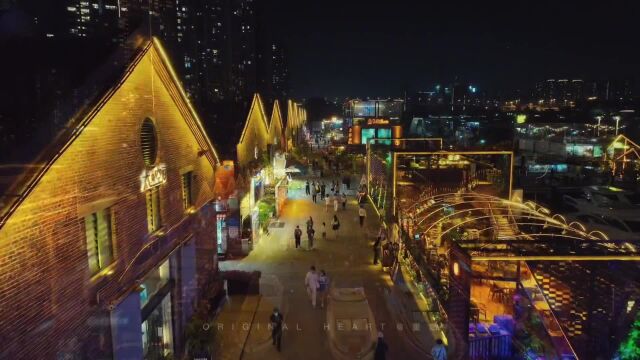 广州太古仓码头夜景,霓虹璀璨浪漫满杯