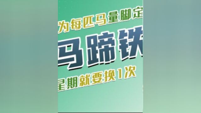 马蹄铁是怎么制作的?铁匠为每匹马量脚定做,5个星期就要换1次