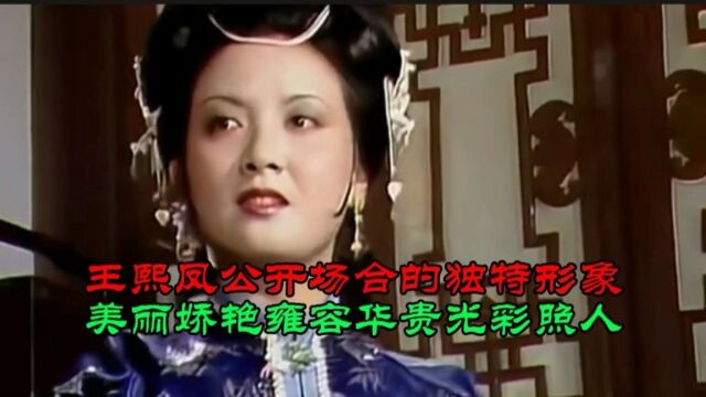 王熙凤公开场合的独特形象 美丽娇艳雍容华贵光彩照人