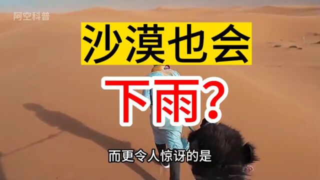 沙漠也会下雨?