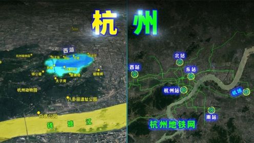 三维图解：杭州景点路线图！
