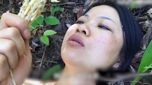 中国荒野求生女性第1人，不带衣服，不带工具，挑战原始森林100天