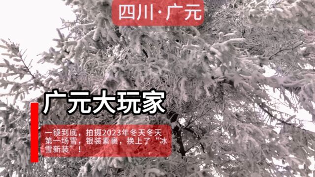 好浪漫!一镜到底,拍摄2023年冬天第一场雪,银装素裹!