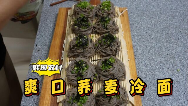 教你如何制作荞麦冷面,调制特制酱汁加入冰块,吃起来一定很爽!