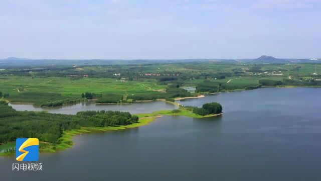 日照五莲县墙夼水库:群山环绕 山水相映