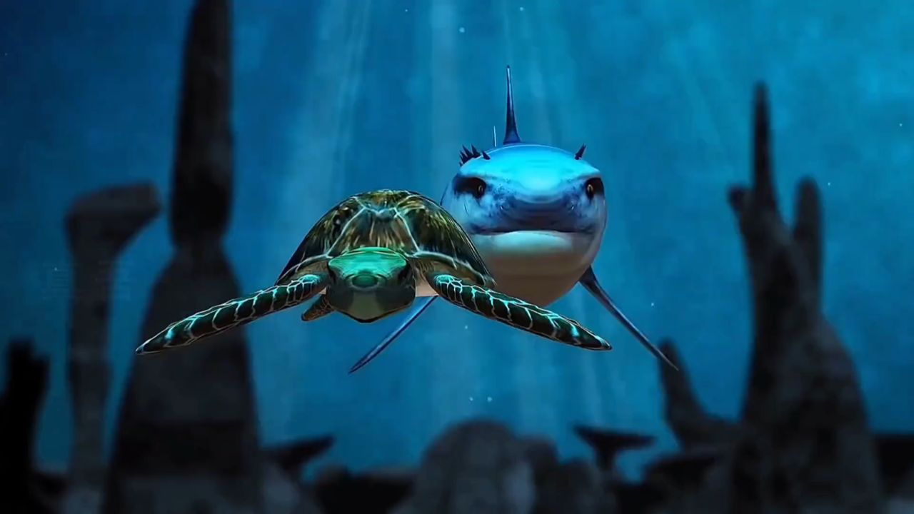 海洋霸主沧龙大战巨齿鲨,到底谁更强呢?又是斗智斗勇的一局!