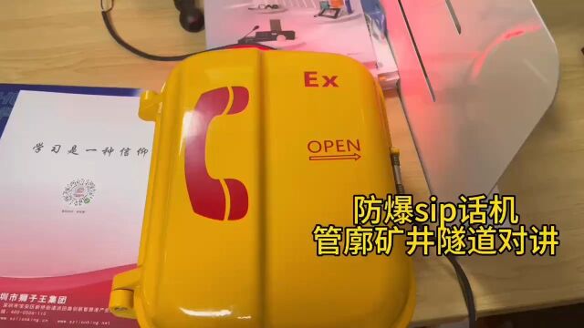 深圳盾王防爆电话机SIP语音对讲管廊隧道矿井对讲通话