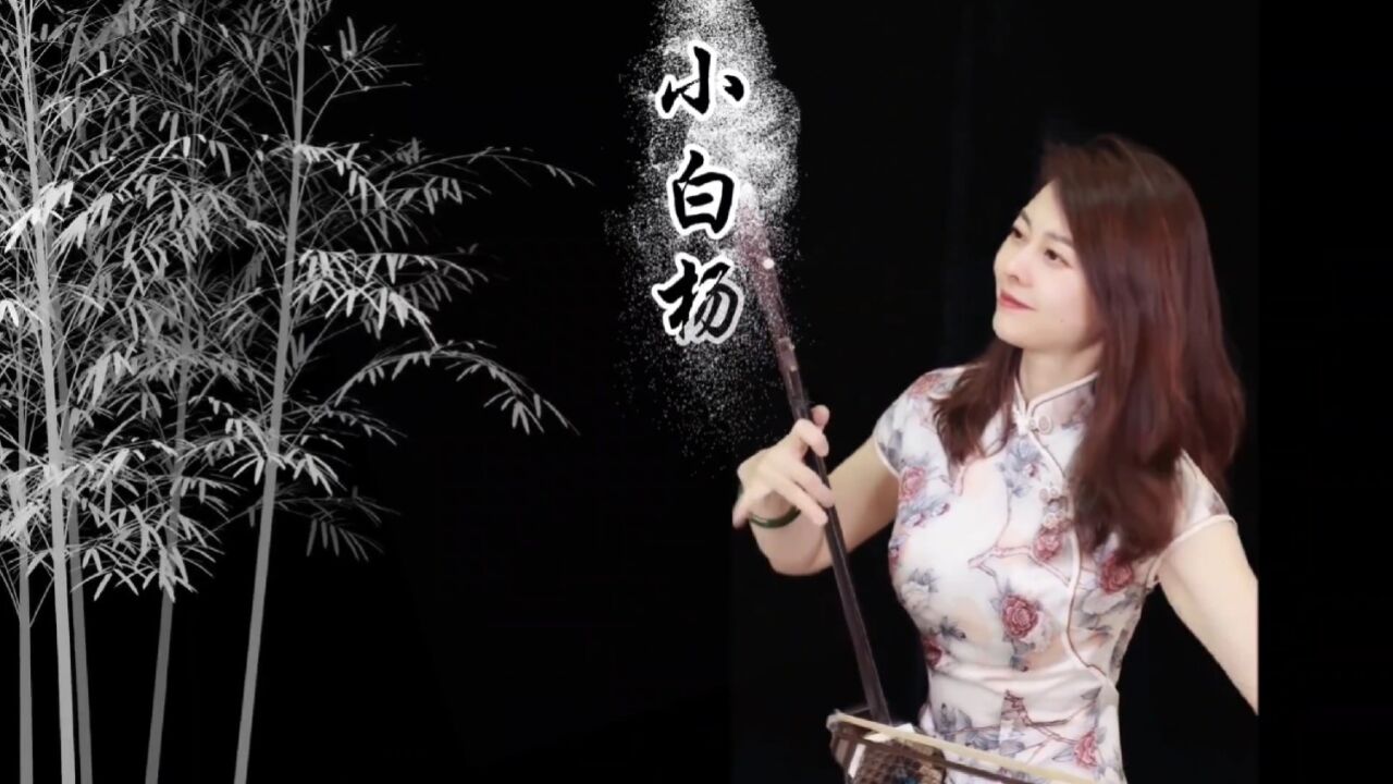 《小白杨》美女佳音老师二胡演奏剪辑分享