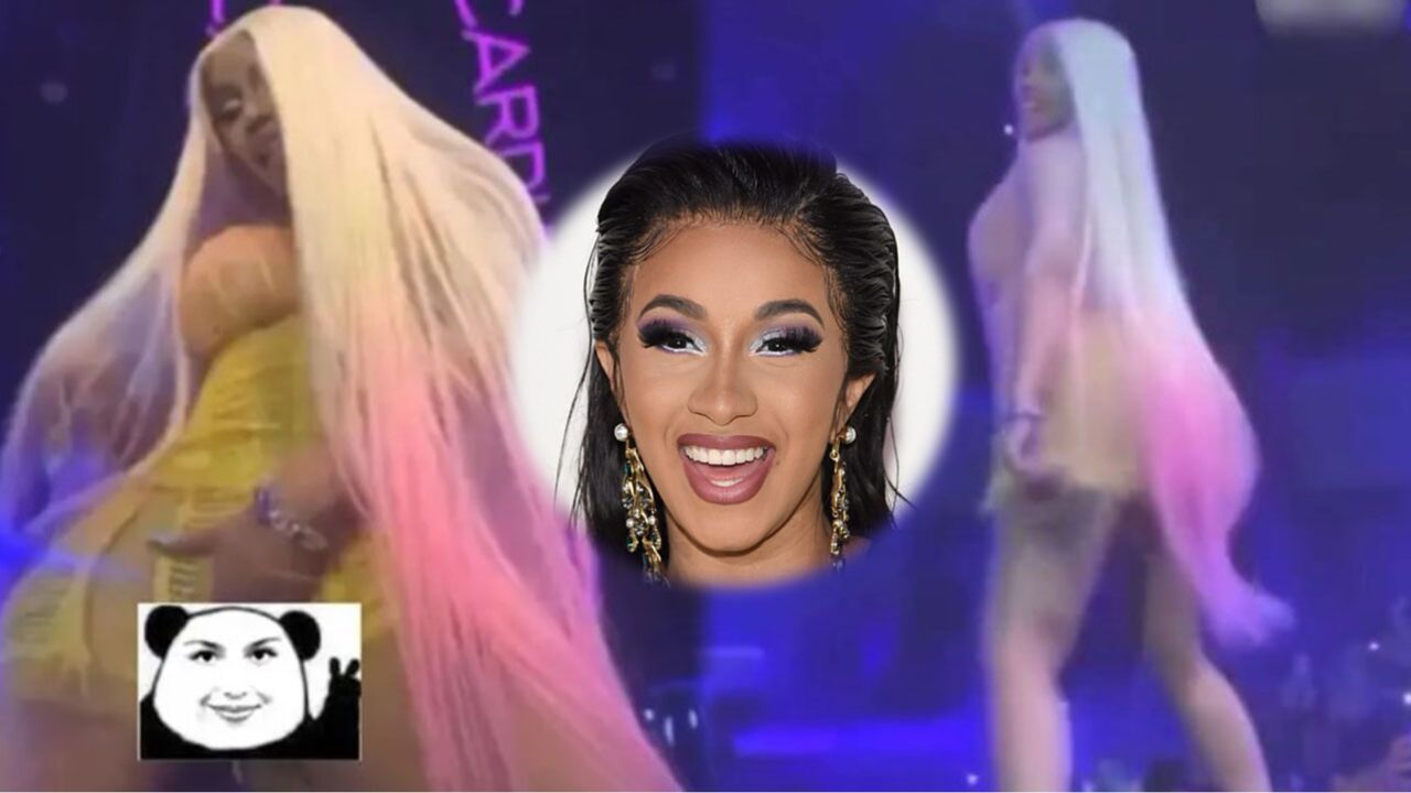CardiB表演不穿内裤，向粉丝展示“下体”，还故意露出卫生棉条_腾讯视频