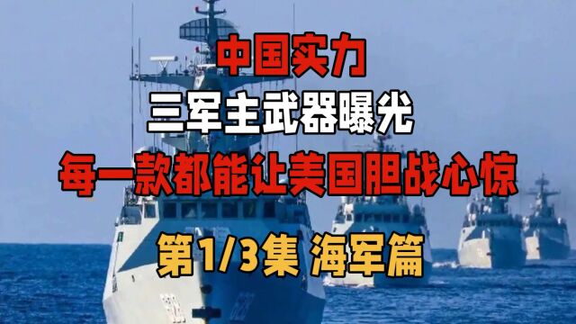 中国军事实力曝光,三军每一款武器拿出来都可以让美国心惊胆战