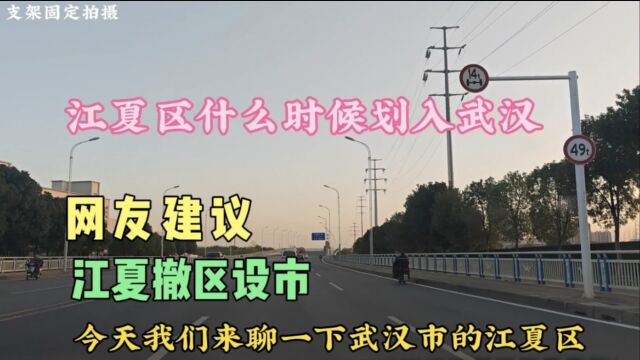 网友建议武汉江夏撤区设市,或者设立武昌新城,这样江夏才能起飞