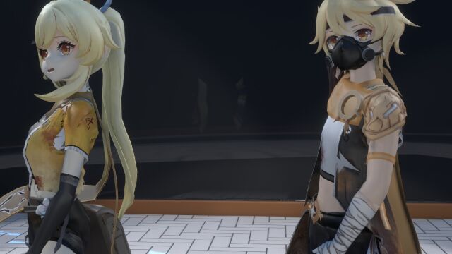 【原神/MMD】弃世残存空/荧~《black mamba》黑曼巴