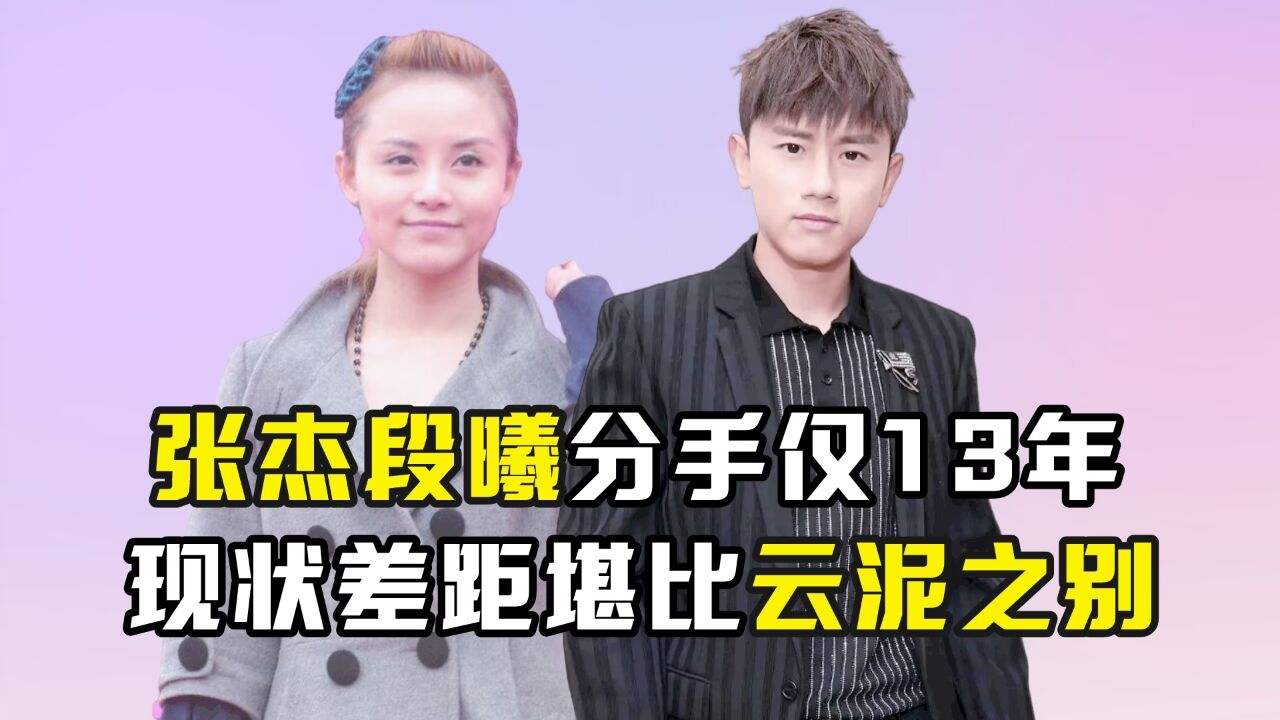 分手仅仅13年,张杰与段曦如今的人生境遇,到底有何不同?