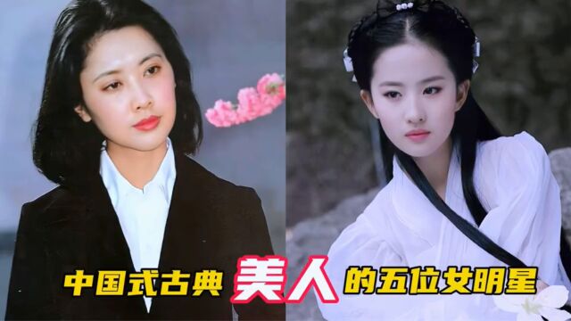 中国式古典美人的五位女明星,每一位都是惊为天人