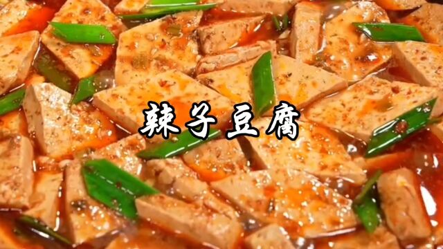 辣子豆腐家常做法,麻辣鲜香,配上两个热蒸馍吃真的绝美了