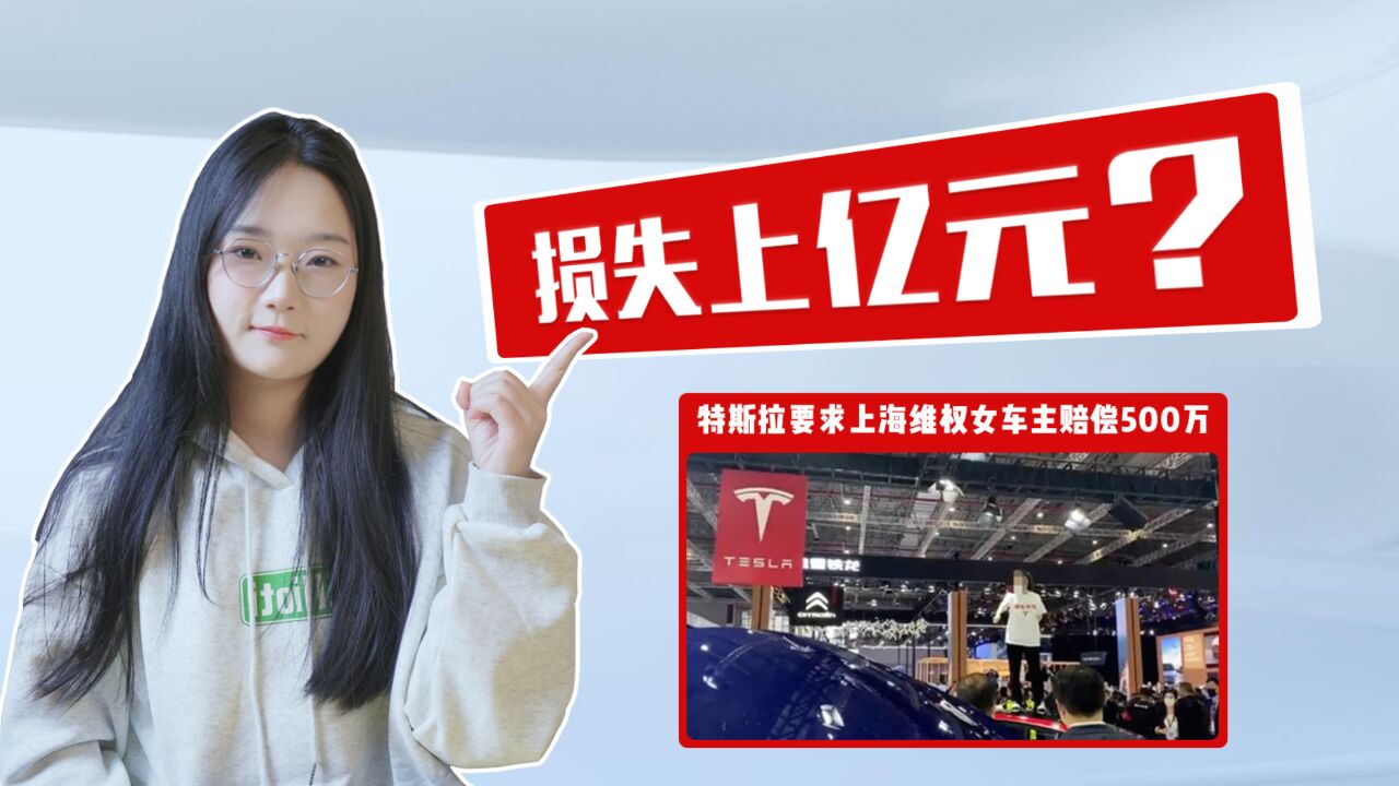 损失上亿元?特斯拉要求上海维权女车主赔偿500万