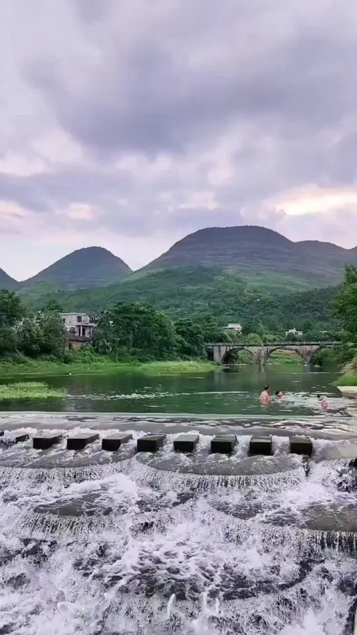 原生态乡村生活 #家乡小河 #一起来玩水