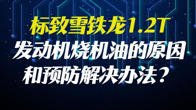 法系标致雪铁龙1.2T发动机烧机油的原因和预防解决办法