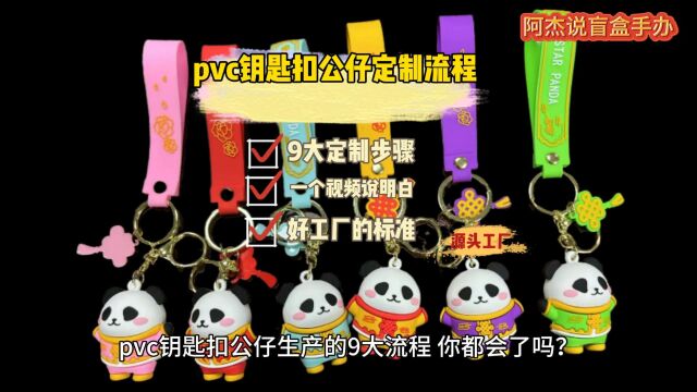 pvc钥匙扣公仔手办工厂定制生产的9大流程,你都会了吗?