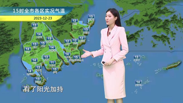 2023年12月23日晚间珠海天气预报