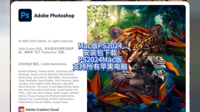 ps2024 Mac版软件安装 Photoshop2024v25.1官方苹果版下载