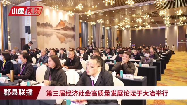 《郡县联播》:第三届经济社会高质量发展论坛湖北大冶举行