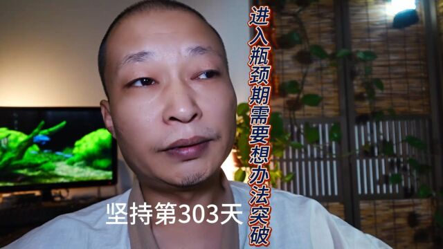 坚持第303天!老崔进入瓶颈期遇到难题,需要想办法找到答案