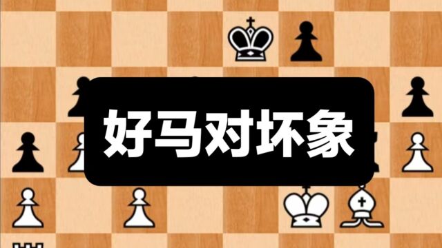 国际象棋局面分析:好马对坏象