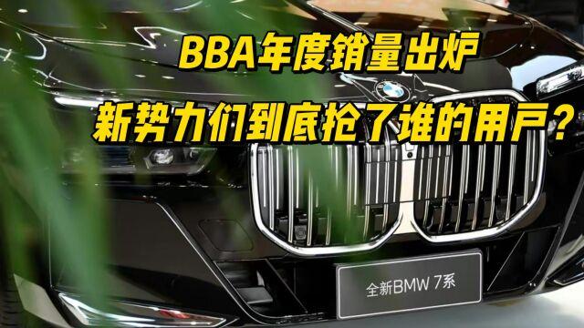 BBA年度销量出炉 新势力们到底抢了谁的用户?